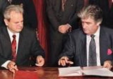 Слободан Милошевич и Радован Караджич