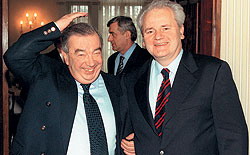 Слободан Милошевич и Евгений Примаков