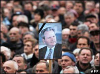На похоронах Слободана Милошевича