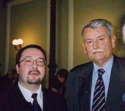 Борислав Милошевич и А.Б.Мезяев на Думских слушаниях по Гаагскому трибуналу